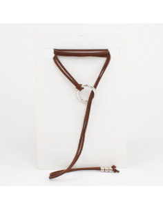 Collar Corbatero de Gamuza Circle Tie