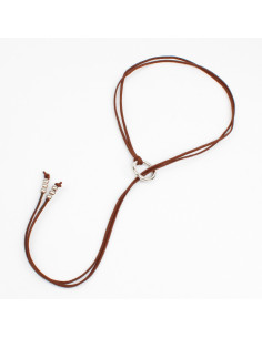 Collar Corbatero de Gamuza Circle Tie