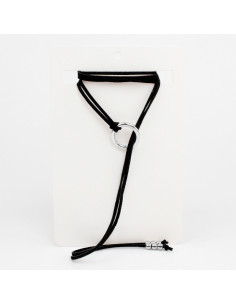Collar Corbatero de Gamuza Circle Tie