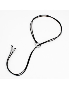 Collar Corbatero de Gamuza Circle Tie