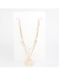 Collar de Cadenas Pearl Gold Soleil