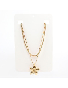 Collar de Cadenas Gold Sun Shape