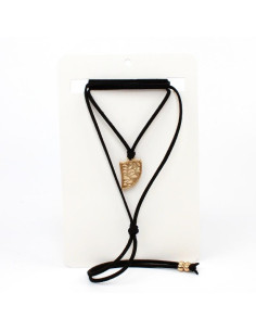 Collar de Gamuza Gold Fang