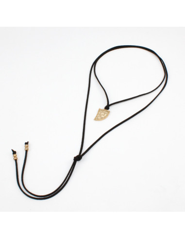 Collar de Gamuza Gold Fang