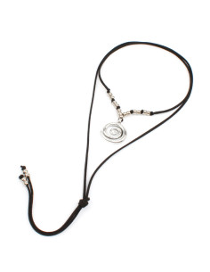 Collar de Gamuza Silver Vortex
