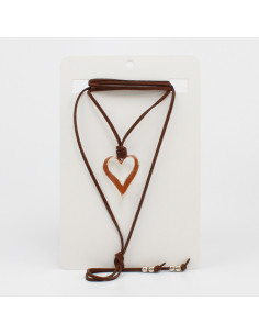 Collar de Gamuza Colored Heart
