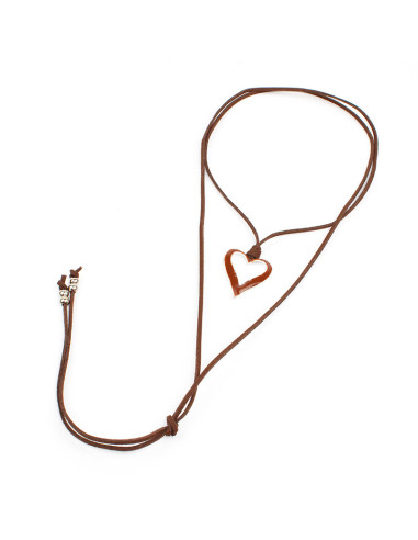 Collar de Gamuza Colored Heart