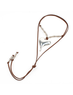 Collar Corbatero de Gamuza Spike