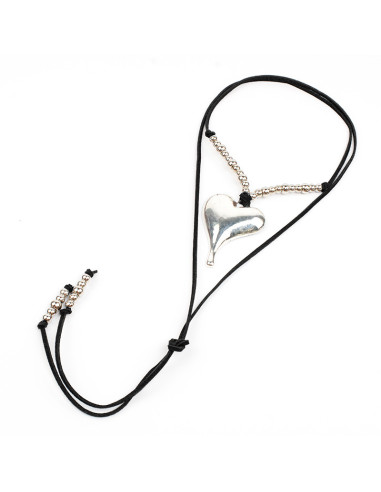 Collar Corbatero de Gamuza Spike