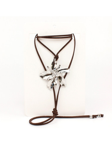 Collar de Gamuza Rare Flower