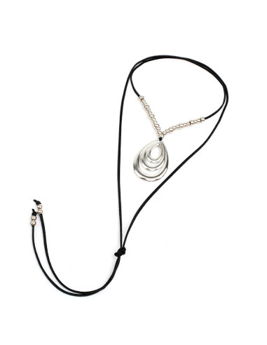 Collar de Gamuza Drop Beads