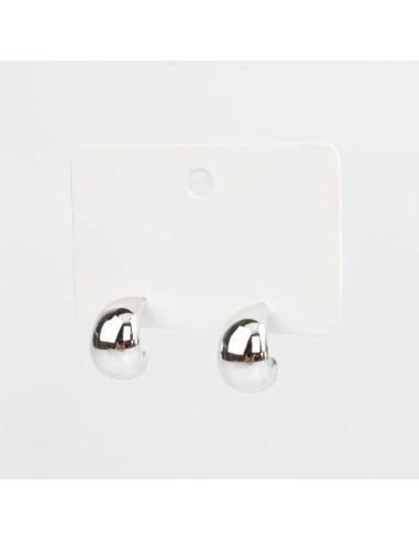 Aros Tiny Curve Silver | Venta mayorista – Infinita