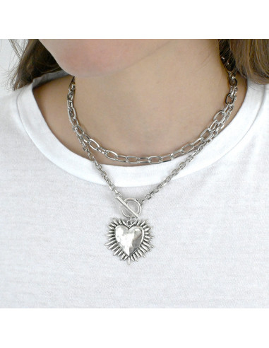 Set Silver Glow Heart | Venta mayorista – Infinita
