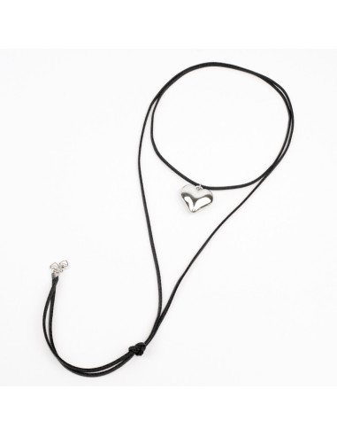 Collar de Gamuza Lover Silver