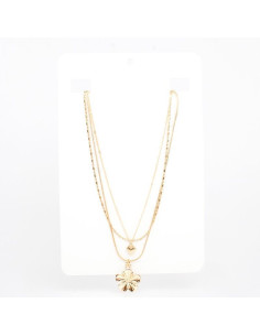 Collar de Cadenas Daisy Gold
