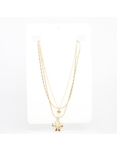 Collar de Cadenas Daisy Gold