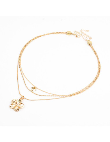 Collar de Cadenas Daisy Gold