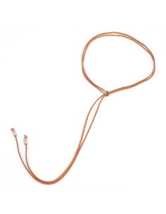 Collar Corbatero de Gamuza Leopard