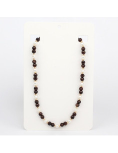 Collar Flexible Cacao Pearls