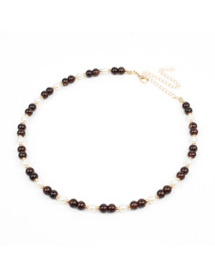 Collar Flexible Cacao Pearls