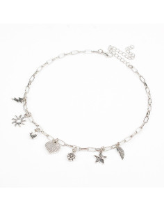 Collar Mulicharms Silver Breeze