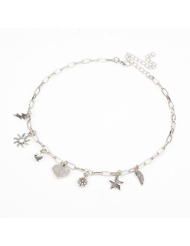 Collar Mulicharms Silver Breeze