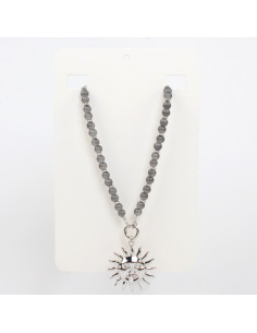 Collar Flexible Silver Sunset