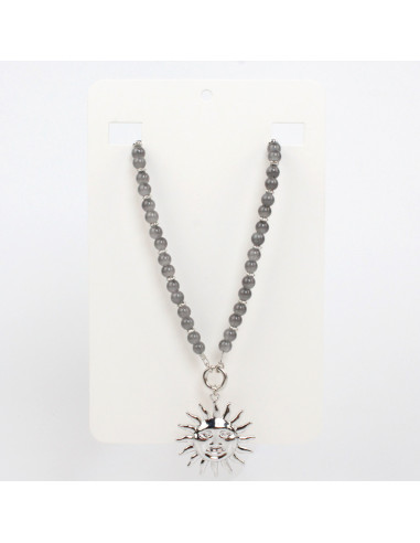 Collar Flexible Silver Sunset