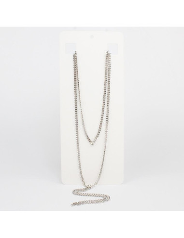 Collar Corbatero de Cadena Silver Link