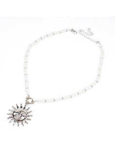 Collar Flexible Silver Sunset