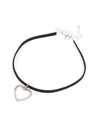 Choker de Gamuza Fangs Heart