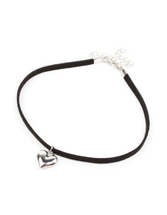 Choker de Gamuza Silver Love