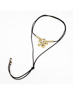 Collar de Gamuza New Gold Peonia