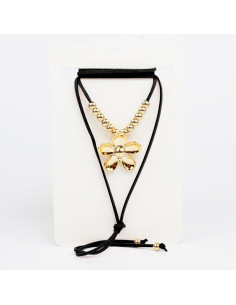 Collar de Gamuza New Gold Peonia