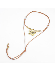 Collar de Gamuza New Gold Peonia