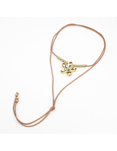 Collar de Gamuza New Gold Peonia