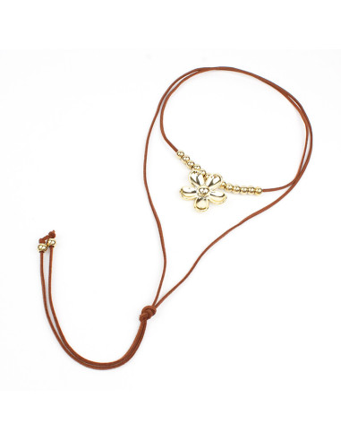 Collar de Gamuza New Gold Peonia