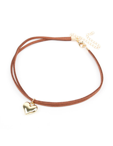 Choker de Gamuza Gold Love