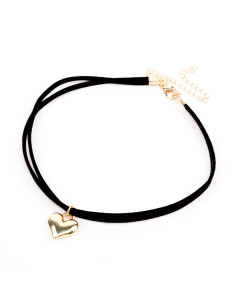 Choker de Gamuza Gold Love
