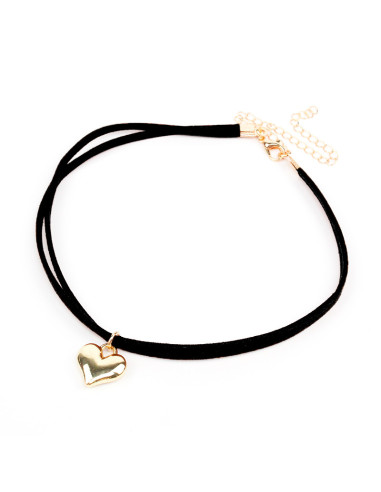 Choker de Gamuza Gold Love