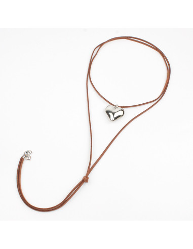 Collar de Gamuza Lover Silver