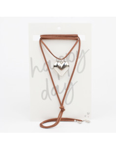 Collar de Gamuza Lover Silver