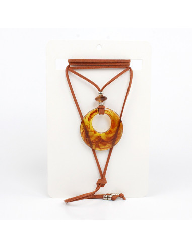 Collar de Gamuza Silver and Color