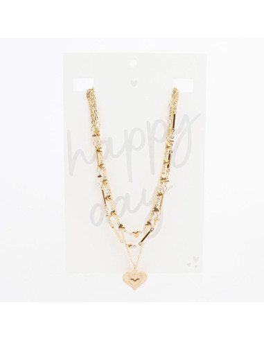 Collar de Cadenas Romantic Gold