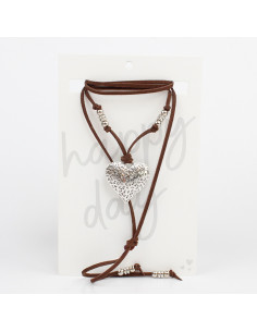 Collar de Gamuza Textured Love