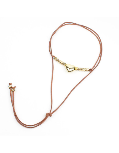 Collar de Gamuza New Gold Love