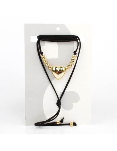 Collar de Gamuza New Gold Love