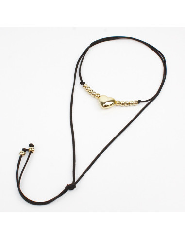 Collar de Gamuza New Gold Love