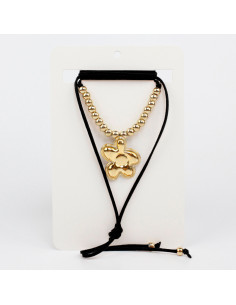 Collar de Gamuza Organic Flower