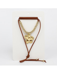 Collar de Gamuza Organic Flower